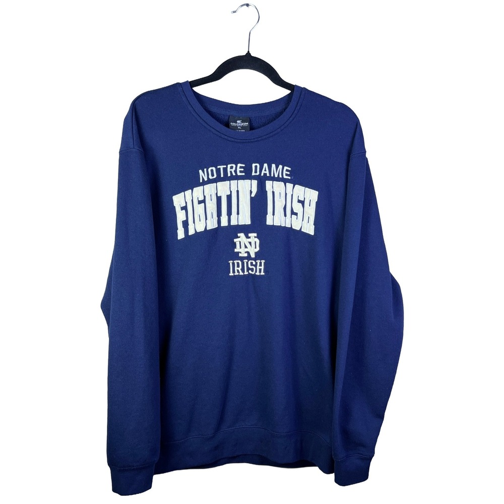 2010s Colosseum Notre Dame Sweatshirt Men's XL Preppy Streetwear
